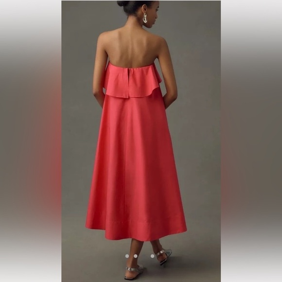 NWT - Anthropologie Flounce A-Line Midi Dress - XS - Picture 3 of 6